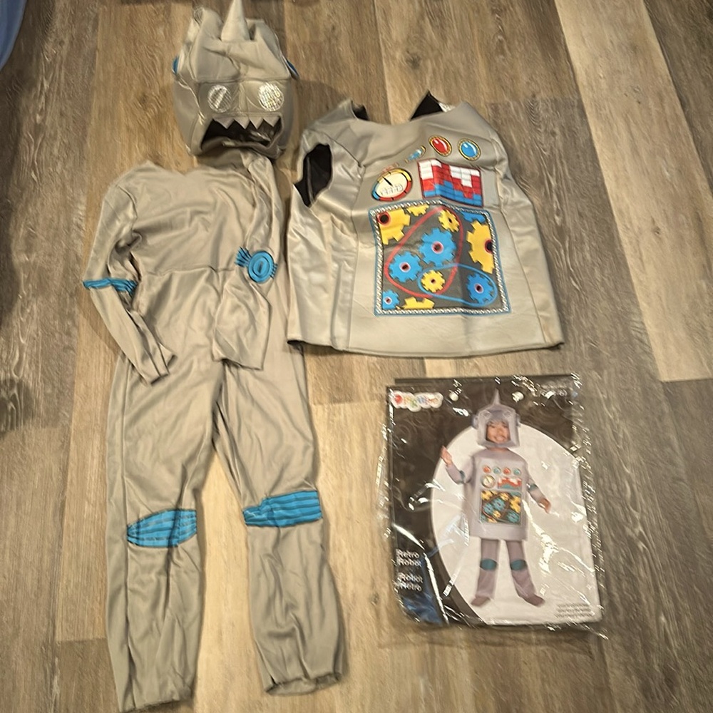 Kids Robot Costume Set - Gray and Blue